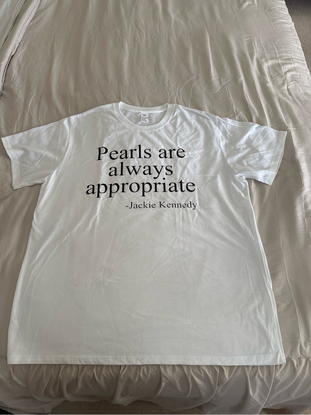 Graphic Statement Tee — Pearls Are Always Appropriate - Picture 2 of 5